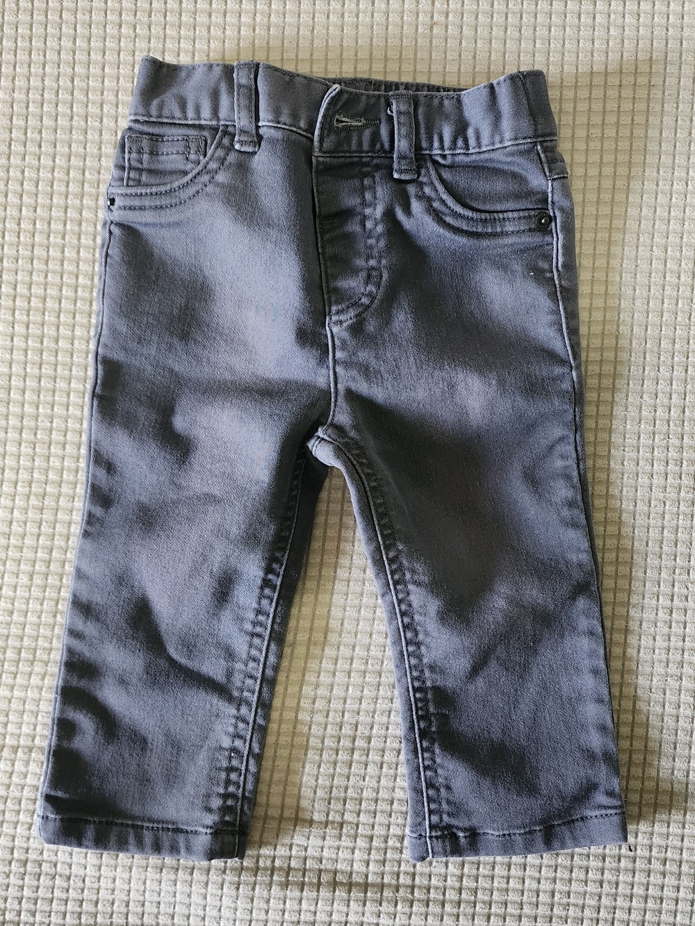 Cat & Jack Charcoal Gray Stretch Denim Jeans 6-9 Months